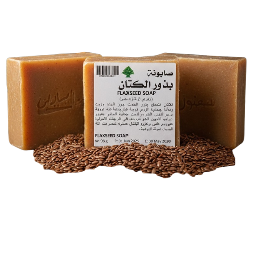 صابونة بذور الكتان لوقف تساقط الشعر